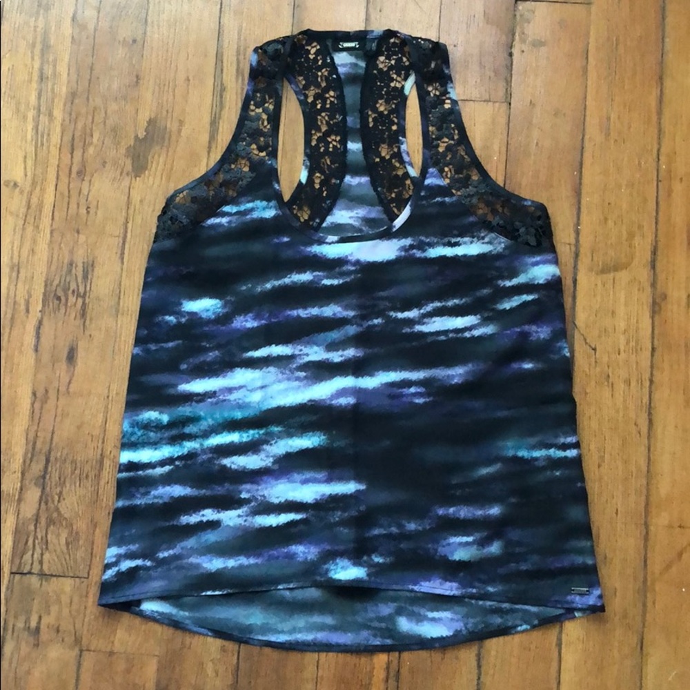 Guess Tie Dye Racer Back Tank